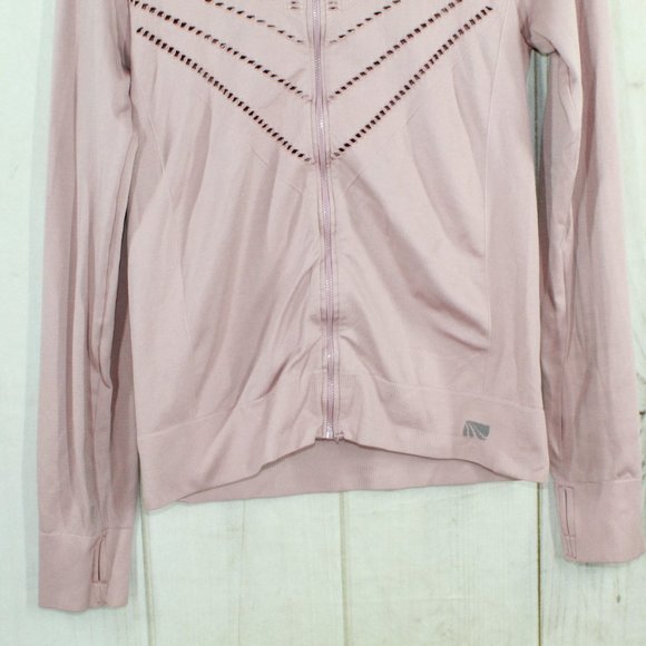 Marika Davis Tek Purple Seamless Perforated Stretch Full Zipper Jacket Size XS-S - Picture 3 of 12